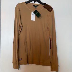 Ralph Lauren beigh longstuff shirt. New with tags.